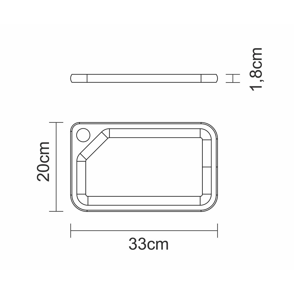 TRAMONTINA - Tabla Churrasco, Rectangular, para Asado, de Madera Teca y Acabado Natural, para Cortar Carne y Servir, Tamaño de 33 x 20 cm - Imagen 5