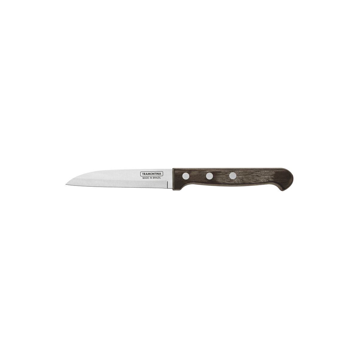 TRAMONTINA - Cuchillo para legumbres y frutas 3" - Polywood castaño