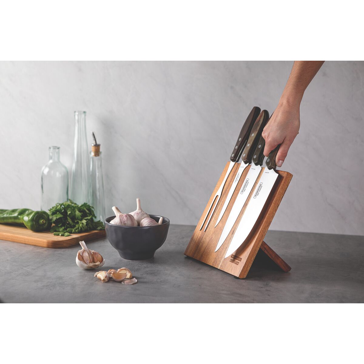 TRAMONTINA - Juego de cuchillos 5pzas, Polywood - Imagen 3