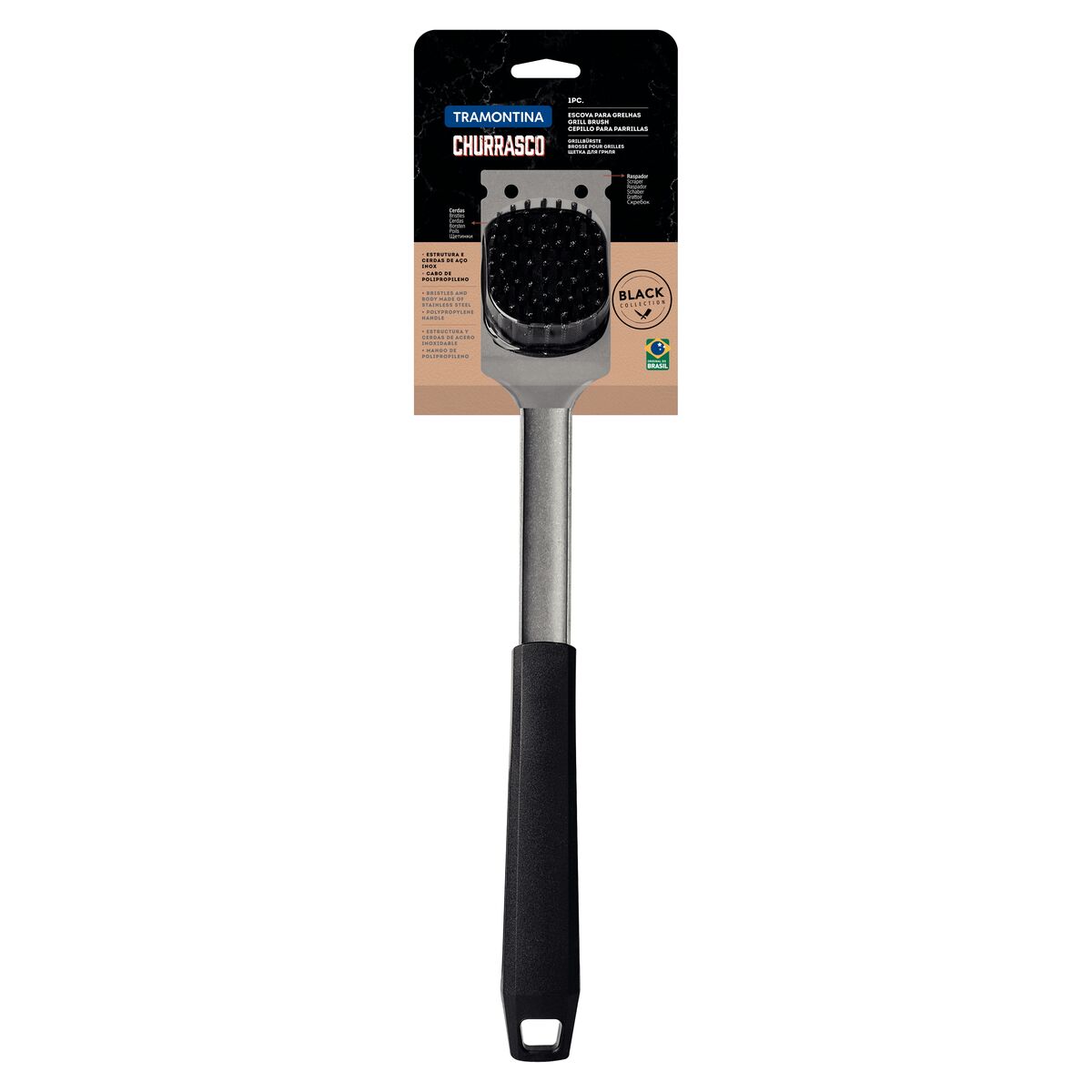 TRAMONTINA - Cepillo para parrilla - Black Collection - Imagen 6