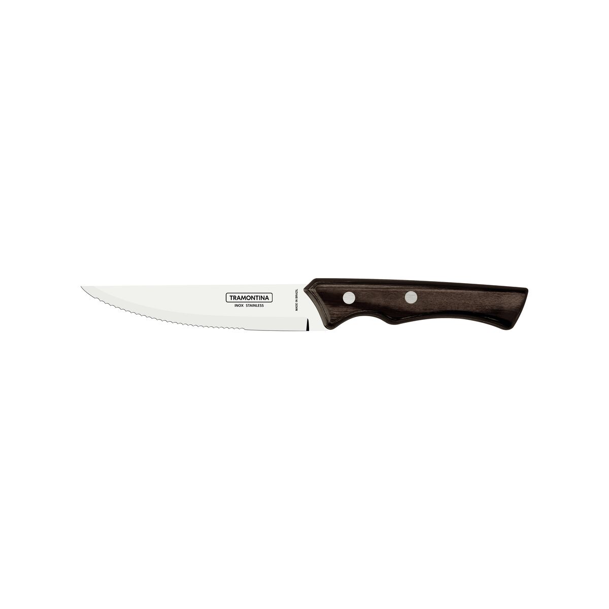TRAMONTINA - Cuchillo jumbo de asado 12 pzas. - Polywood castaño
