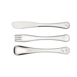 TRAMONTINA - Juego de cubiertos para niñas Le Petit de acero inoxidable de 3 piezas Tramontina